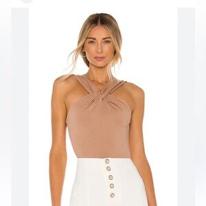 Lovers + Friends Tan Bodysuit